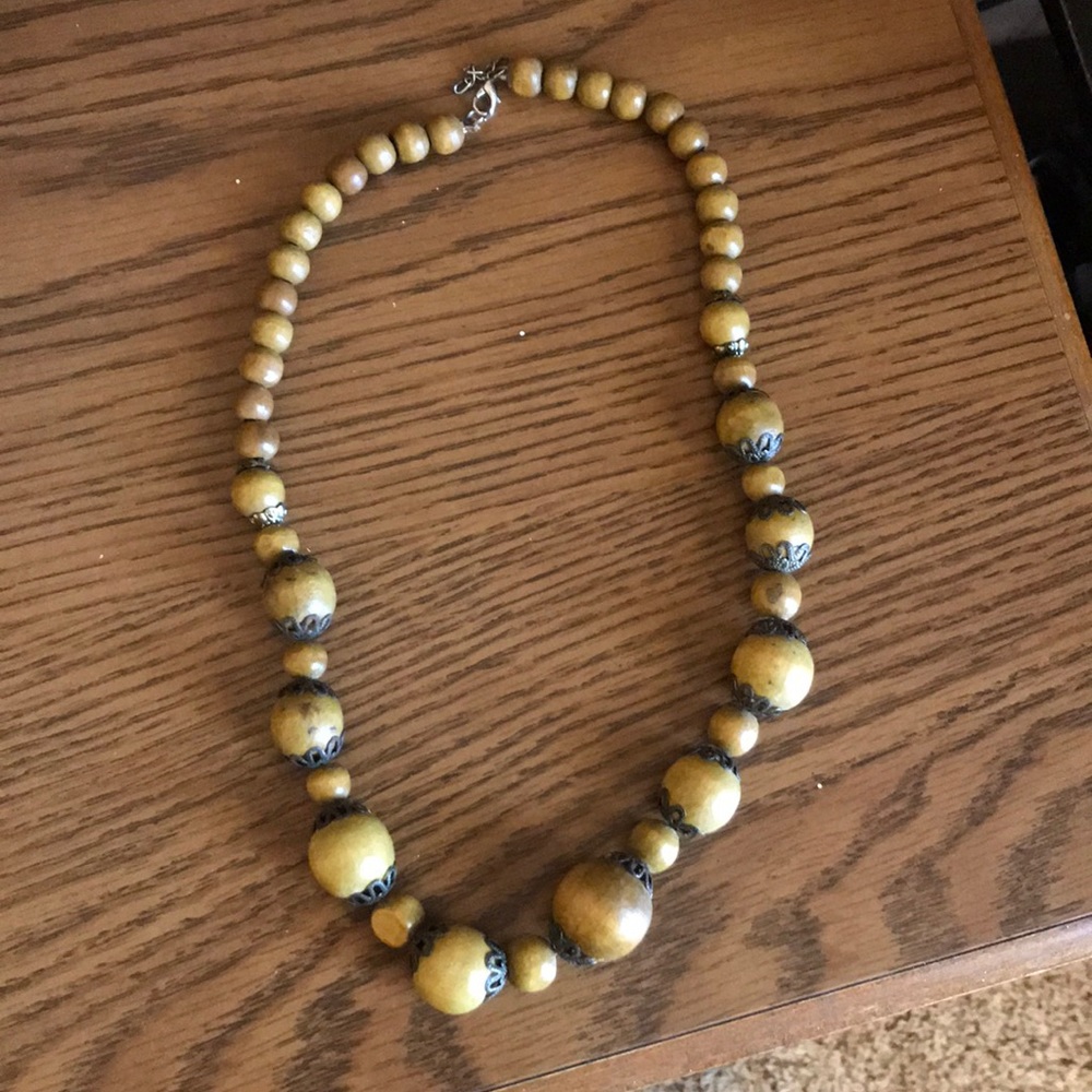Greenish yellow necklace